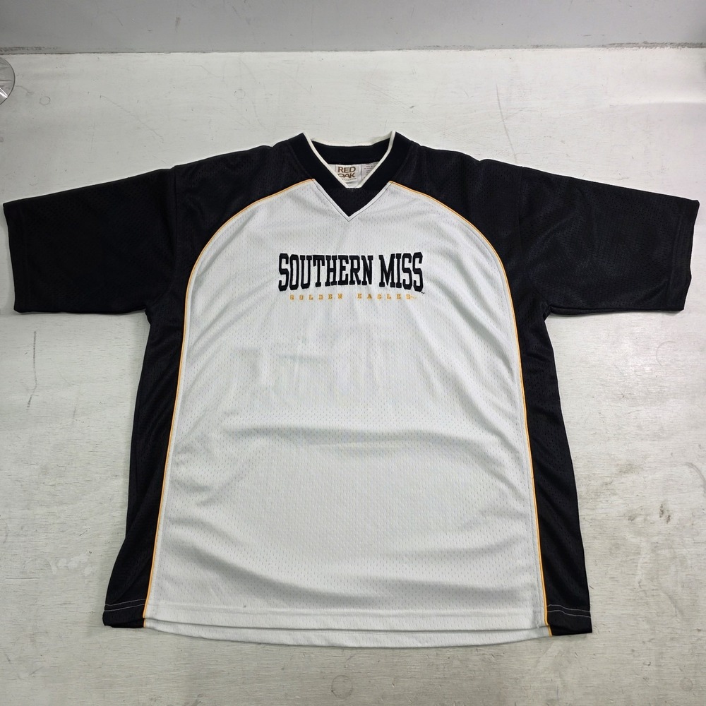 Southern Miss Golden Eagles Men's Sz XL Embroidered Active Shirt Mesh Jersey EUC